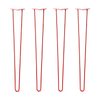 DIY Hairpin Legs Hairpin Legs 38" / Orange / Red / 3/8" Hairpin Legs Set of 4, 2-Rod Design - Orange-Red Powder Coated Finish