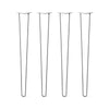 DIY Hairpin Legs Hairpin Legs 38" / Raw Steel / 3/8" Hairpin Legs Set of 4, 2-Rod Design - Raw Steel