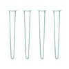 DIY Hairpin Legs Hairpin Legs 38" / Turquoise / 1/2" Hairpin Legs Set of 4, 2-Rod Design - Turquoise Powder Coated Finish