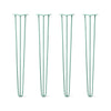 DIY Hairpin Legs Hairpin Legs 38" / Turquoise / 3/8" Hairpin Legs Set of 4, 3-Rod Design - Turquoise Powder Coated Finish