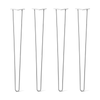 DIY Hairpin Legs Hairpin Legs 38" / White / 3/8" Hairpin Legs Set of 4, 2-Rod Design - White Powder Coated Finish