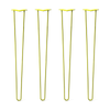 DIY Hairpin Legs Hairpin Legs 38" / Yellow / 3/8" Hairpin Legs Set of 4, 2-Rod Design - Yellow Powder Coated Finish