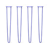 DIY Hairpin Legs Hairpin Legs 39" / Blue / 1/2" Hairpin Legs Set of 4, 2-Rod Design - Blue Powder Coated Finish