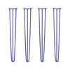 DIY Hairpin Legs Hairpin Legs 39" / Midnight Blue (Navy) / 3/8" Hairpin Legs Set of 4, 3-Rod Design - Midnight Blue (Navy) Powder Coated Finish