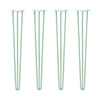 DIY Hairpin Legs Hairpin Legs 39" / Mint / 1/2" Hairpin Legs Set of 4, 3-Rod Design - Mint Powder Coated Finish