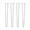 DIY Hairpin Legs Hairpin Legs 39" / Raw Steel / 3/8" Hairpin Legs Set of 4, 2-Rod Design - Raw Steel
