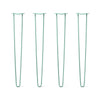 DIY Hairpin Legs Hairpin Legs 39" / Turquoise / 1/2" Hairpin Legs Set of 4, 2-Rod Design - Turquoise Powder Coated Finish