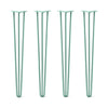 DIY Hairpin Legs Hairpin Legs 39" / Turquoise / 1/2" Hairpin Legs Set of 4, 3-Rod Design - Turquoise Powder Coated Finish