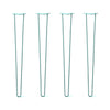 DIY Hairpin Legs Hairpin Legs 39" / Turquoise / 3/8" Hairpin Legs Set of 4, 2-Rod Design - Turquoise Powder Coated Finish