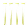 DIY Hairpin Legs Hairpin Legs 39" / Yellow / 3/8" Hairpin Legs Set of 4, 2-Rod Design - Yellow Powder Coated Finish