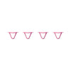 Hairpin Legs Set of 4, 2-Rod Design - Fuchsia Powder Coated Finish