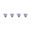 DIY Hairpin Legs Hairpin Legs 4" / Midnight Blue (Navy) / 1/2" Hairpin Legs Set of 4, 3-Rod Design - Midnight Blue (Navy) Powder Coated Finish
