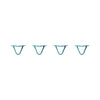 DIY Hairpin Legs Hairpin Legs 4" / Teal / 3/8" Hairpin Legs Set of 4, 2-Rod Design - Teal Powder Coated Finish