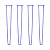 DIY Hairpin Legs Hairpin Legs 40" / Blue / 1/2" Hairpin Legs Set of 4, 2-Rod Design - Blue Powder Coated Finish