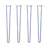DIY Hairpin Legs Hairpin Legs 40" / Blue / 3/8" Hairpin Legs Set of 4, 2-Rod Design - Blue Powder Coated Finish