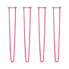 DIY Hairpin Legs Hairpin Legs 40" / Fuchsia / 1/2" Hairpin Legs Set of 4, 2-Rod Design - Fuchsia Powder Coated Finish