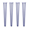 DIY Hairpin Legs Hairpin Legs 40" / Midnight Blue (Navy) / 1/2" Hairpin Legs Set of 4, 3-Rod Design - Midnight Blue (Navy) Powder Coated Finish