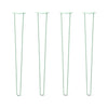 Hairpin Legs Set of 4, 2-Rod Design - Mint Powder Coated Finish