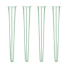 DIY Hairpin Legs Hairpin Legs 40" / Mint / 1/2" Hairpin Legs Set of 4, 3-Rod Design - Mint Powder Coated Finish