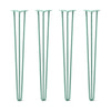 DIY Hairpin Legs Hairpin Legs 40" / Turquoise / 1/2" Hairpin Legs Set of 4, 3-Rod Design - Turquoise Powder Coated Finish