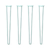 DIY Hairpin Legs Hairpin Legs 40" / Turquoise / 3/8" Hairpin Legs Set of 4, 2-Rod Design - Turquoise Powder Coated Finish