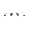 Hairpin Legs Set of 4, 3-Rod Design - Jet Black Satin Powder Coated Finish