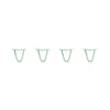 Hairpin Legs Set of 4, 2-Rod Design - Mint Powder Coated Finish