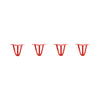 DIY Hairpin Legs Hairpin Legs 5" / Orange / Red / 1/2" Hairpin Legs Set of 4, 3-Rod Design - Orange-Red Powder Coated Finish