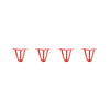 DIY Hairpin Legs Hairpin Legs 5" / Orange / Red / 3/8" Hairpin Legs Set of 4, 3-Rod Design - Orange-Red Powder Coated Finish