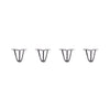 DIY Hairpin Legs Hairpin Legs 5" / Raw Steel / 3/8" Hairpin Legs Set of 4, 3-Rod Design - Raw Steel
