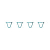 DIY Hairpin Legs Hairpin Legs 5" / Teal / 3/8" Hairpin Legs Set of 4, 2-Rod Design - Teal Powder Coated Finish