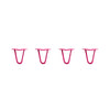 Hairpin Legs Set of 4, 2-Rod Design - Fuchsia Powder Coated Finish