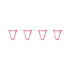 Hairpin Legs Set of 4, 2-Rod Design - Fuchsia Powder Coated Finish