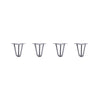 DIY Hairpin Legs Hairpin Legs 6" / Grey / 3/8" Hairpin Legs Set of 4, 3-Rod Design - Grey Powder Coated Finish