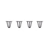 DIY Hairpin Legs Hairpin Legs 6" / Jet Black Satin / 3/8" Hairpin Legs Set of 4, 3-Rod Design - Jet Black Satin Powder Coated Finish