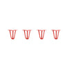 DIY Hairpin Legs Hairpin Legs 6" / Orange / Red / 3/8" Hairpin Legs Set of 4, 3-Rod Design - Orange-Red Powder Coated Finish