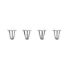 DIY Hairpin Legs Hairpin Legs 6" / Raw Steel / 3/8" Hairpin Legs Set of 4, 3-Rod Design - Raw Steel