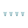 DIY Hairpin Legs Hairpin Legs 6" / Teal / 3/8" Hairpin Legs Set of 4, 3-Rod Design - Teal Powder Coated Finish
