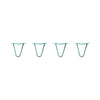 DIY Hairpin Legs Hairpin Legs 6" / Turquoise / 3/8" Hairpin Legs Set of 4, 2-Rod Design - Turquoise Powder Coated Finish