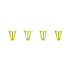 DIY Hairpin Legs Hairpin Legs 6" / Yellow / 1/2" Hairpin Legs Set of 4, 3-Rod Design - Yellow Powder Coated Finish