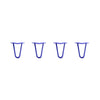 DIY Hairpin Legs Hairpin Legs 7" / Blue / 1/2" Hairpin Legs Set of 4, 2-Rod Design - Blue Powder Coated Finish
