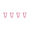 Hairpin Legs Set of 4, 2-Rod Design - Fuchsia Powder Coated Finish