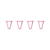 Hairpin Legs Set of 4, 2-Rod Design - Fuchsia Powder Coated Finish