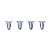 DIY Hairpin Legs Hairpin Legs 7" / Midnight Blue (Navy) / 1/2" Hairpin Legs Set of 4, 3-Rod Design - Midnight Blue (Navy) Powder Coated Finish