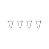 DIY Hairpin Legs Hairpin Legs 7" / Raw Steel / 3/8" Hairpin Legs Set of 4, 2-Rod Design - Raw Steel