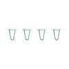Hairpin Legs Set of 4, 2-Rod Design - Turquoise Powder Coated Finish