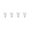 DIY Hairpin Legs Hairpin Legs 7" / White / 1/2" Hairpin Legs Set of 4, 3-Rod Design - White Powder Coated Finish