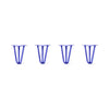 DIY Hairpin Legs Hairpin Legs 8" / Blue / 1/2" Hairpin Legs Set of 4, 3-Rod Design - Blue Powder Coated Finish