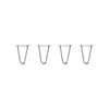 DIY Hairpin Legs Hairpin Legs 8" / Clear / 1/2" Hairpin Legs Set of 4, 2-Rod Design - Clear Coated Finish