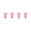 DIY Hairpin Legs Hairpin Legs 8" / Fuchsia / 1/2" Hairpin Legs Set of 4, 3-Rod Design - Fuchsia Powder Coated Finish